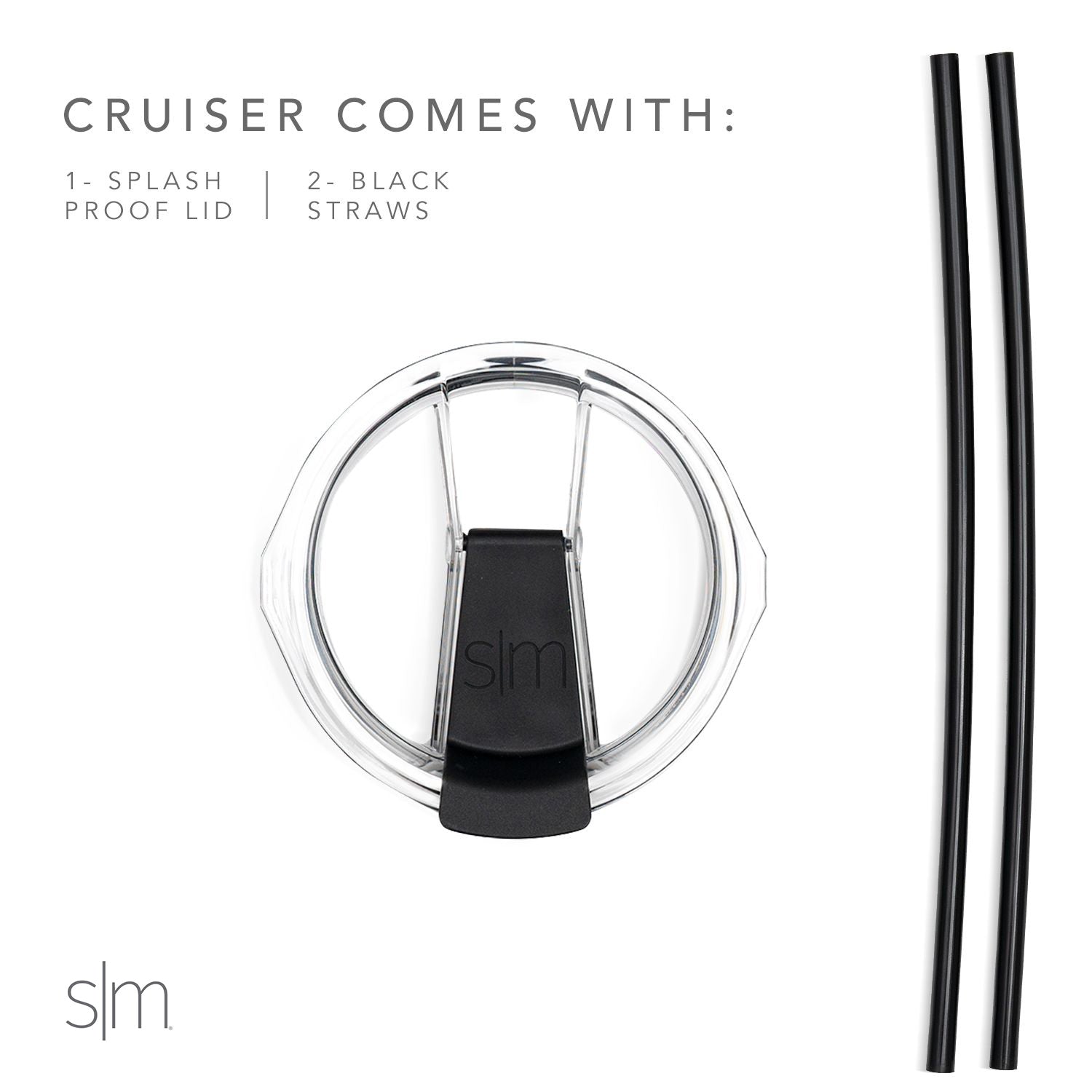 Collegiate Cruiser Tumbler with Flip Lid and Straw - Image 3