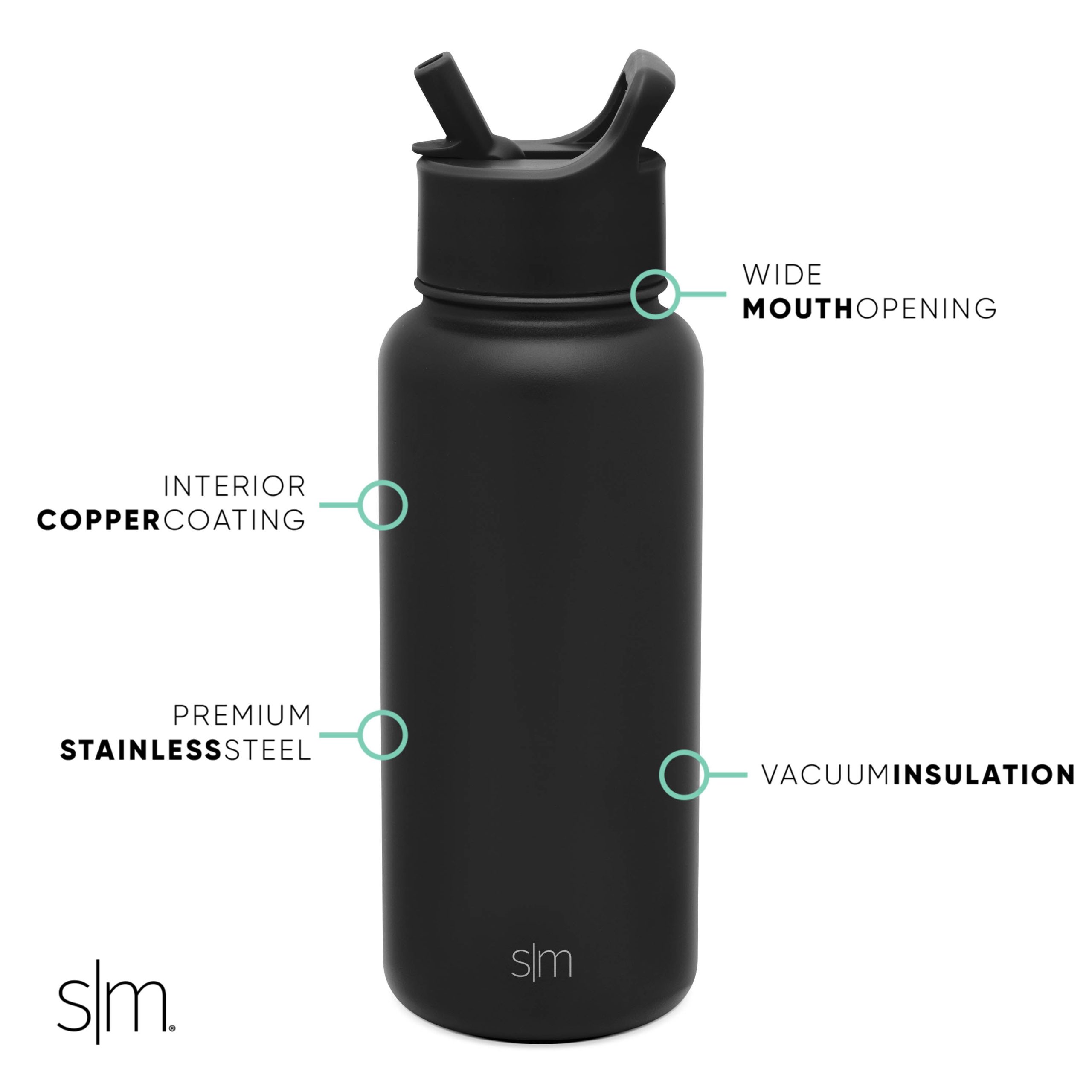 NFL Summit Insulated Water Bottle with Straw Lid - Image 3