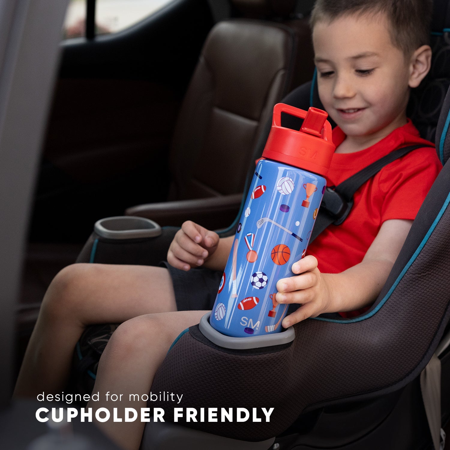 Summit Kids Water Bottle with Straw Lid - Image 7