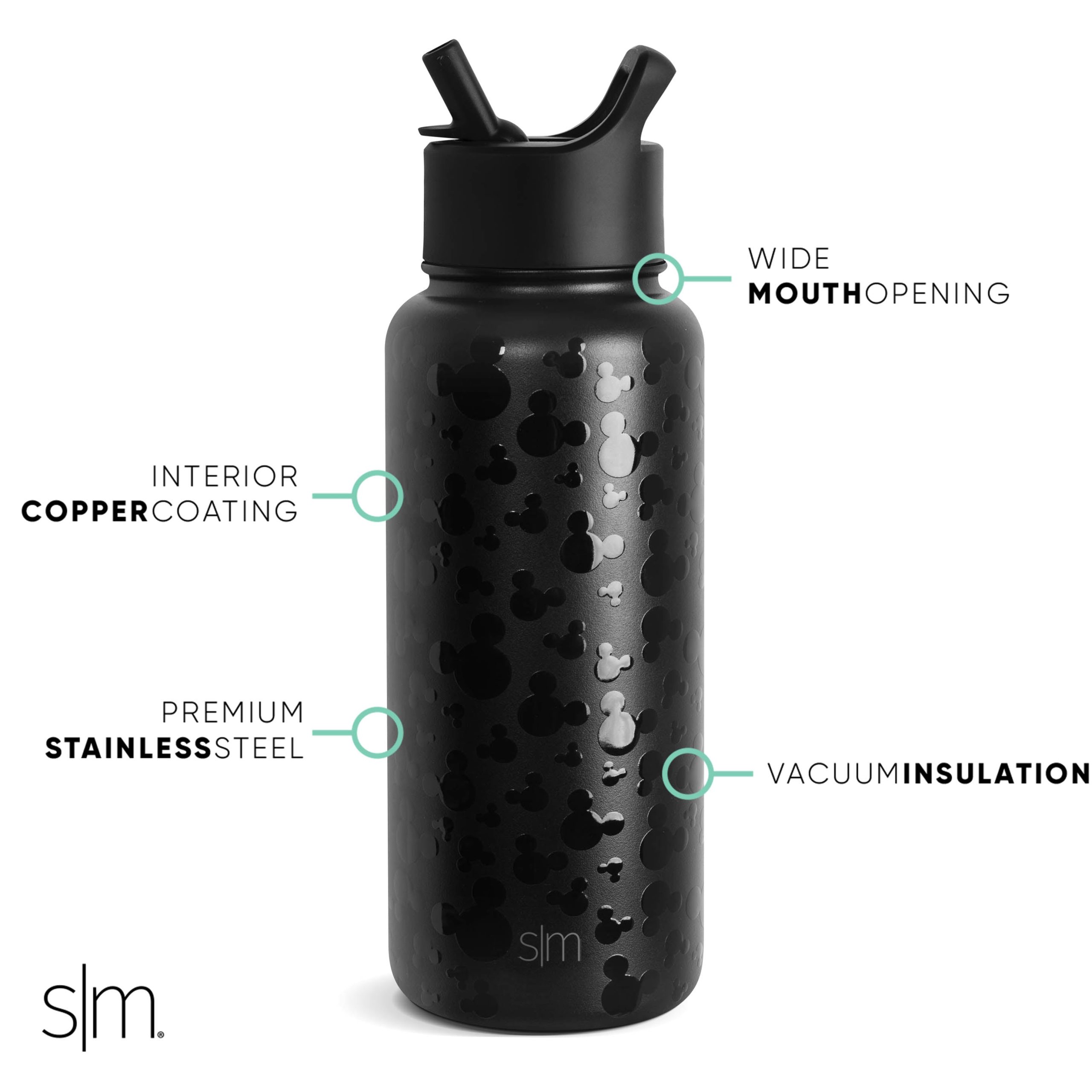Disney Summit Water Bottle with Straw Lid - Image 2