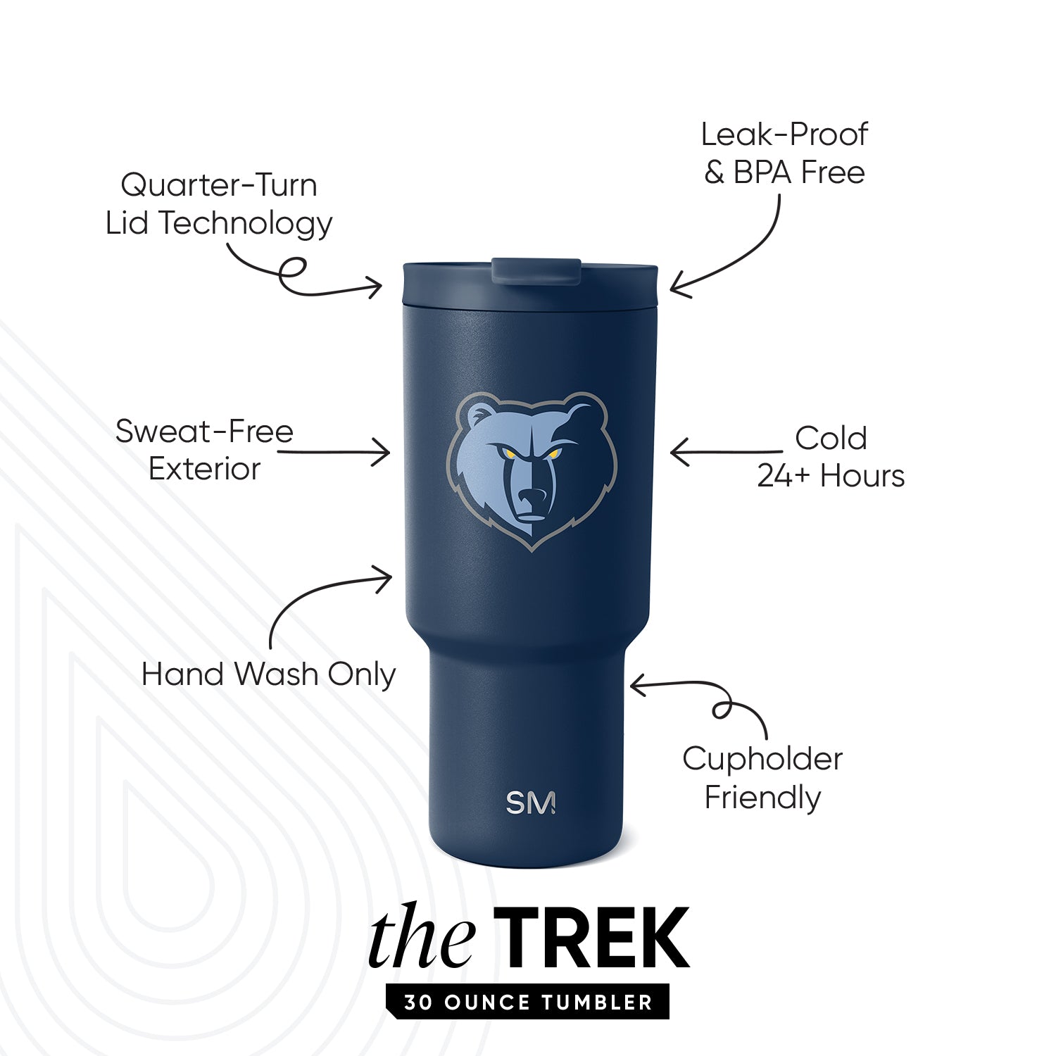 NBA Trek Tumbler with Flip Lid - Image 3