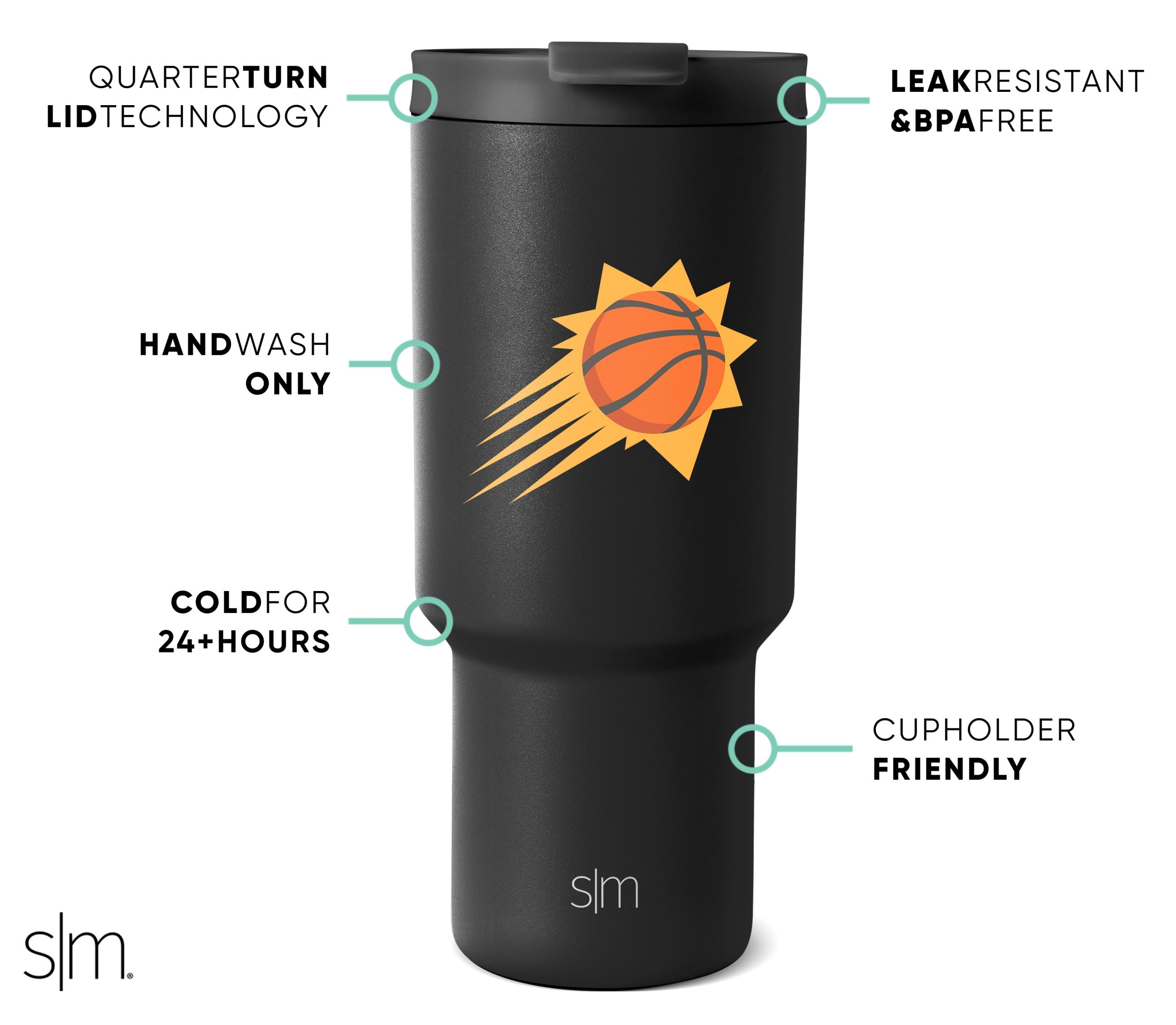 NBA Trek Tumbler with Flip Lid - Image 3
