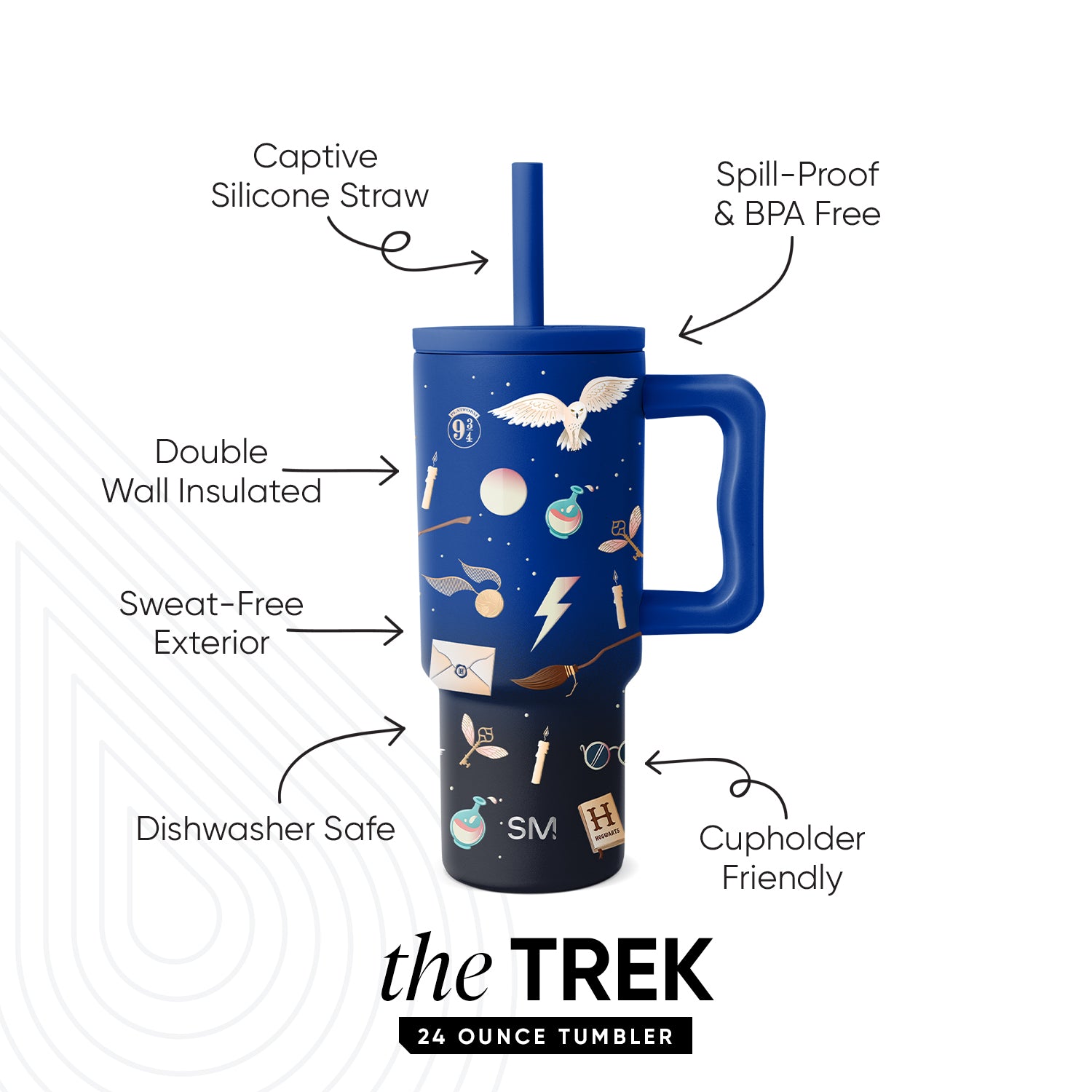 Trek Kids Tumbler with Silicone Straw Lid - Image 2